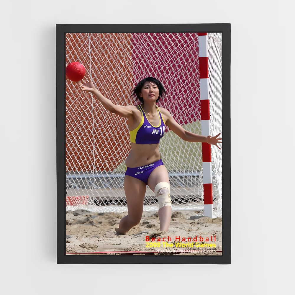 Poster Beach de handball (vue 2)